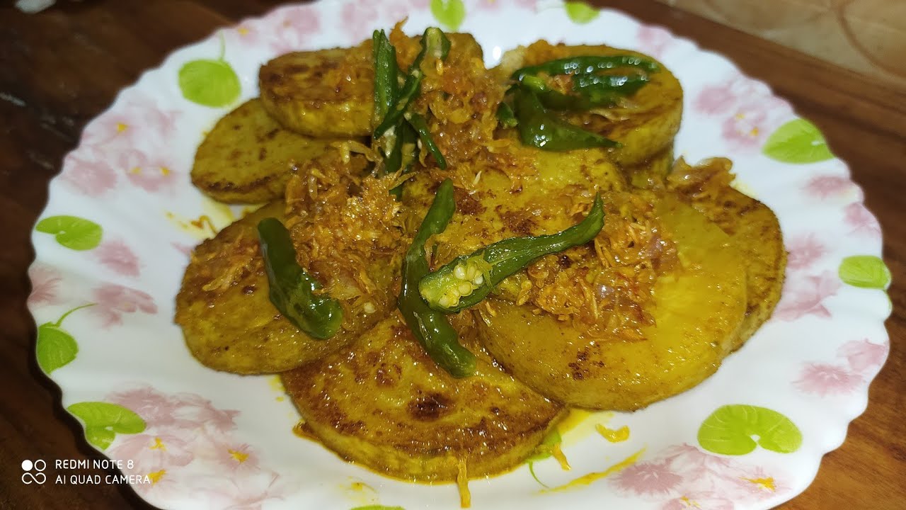 চাল কুমড়োর জালি বাজি/ জালি কুমড়া চাক ভাজি রেসিপি