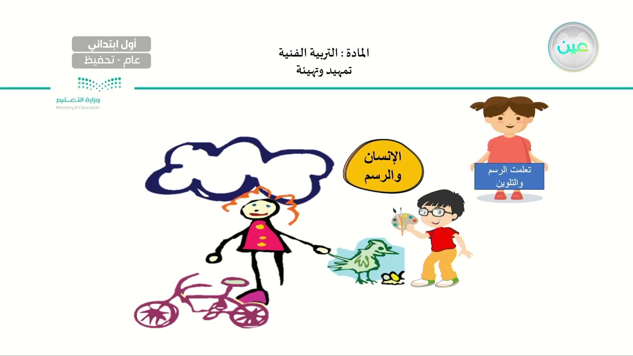 تمهيد وتهيئة - التربية الفنية - أول ابتدائي