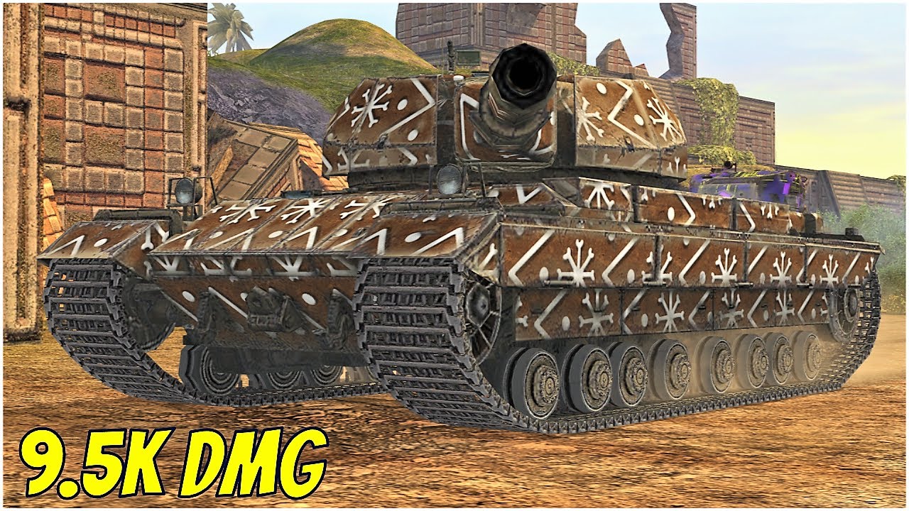 Super Conqueror - 9500 DMG 4 Kills ● WoT Blitz