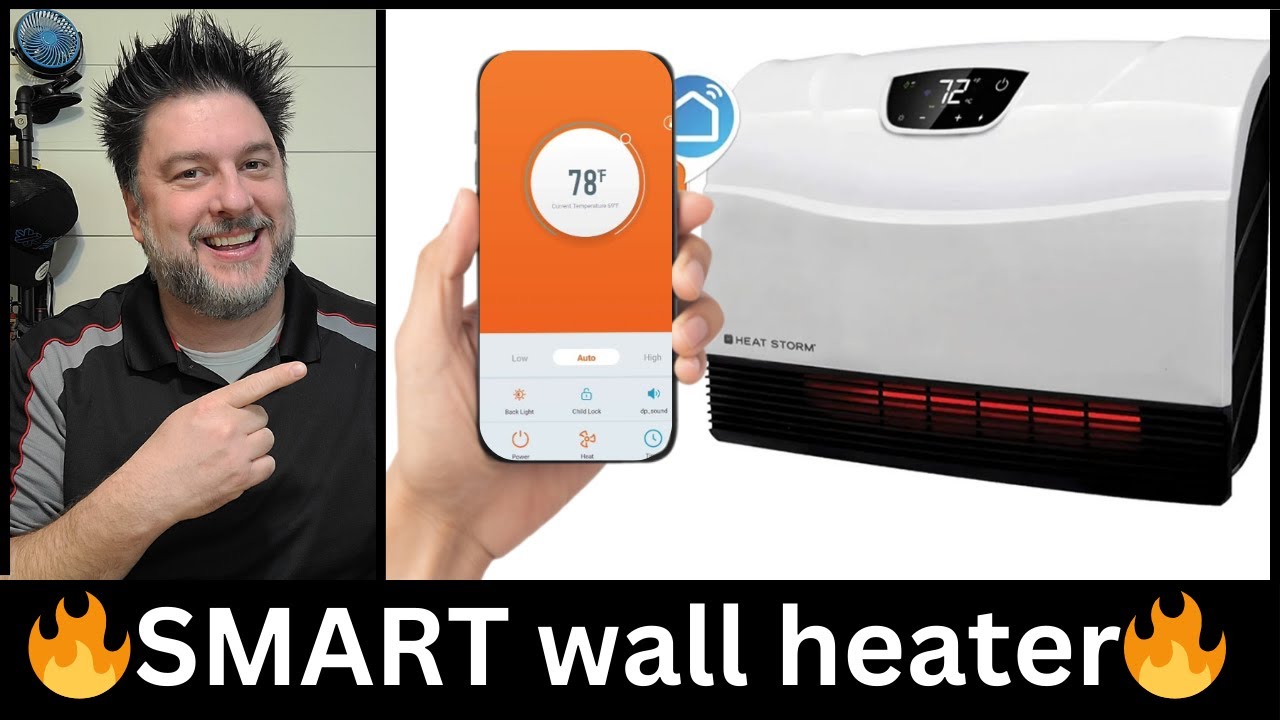 🔥 Heat Storm wall mounted smart space heater 🔥 how to keep your bedroom warm. HS-1500-PHX-WIFI [630]