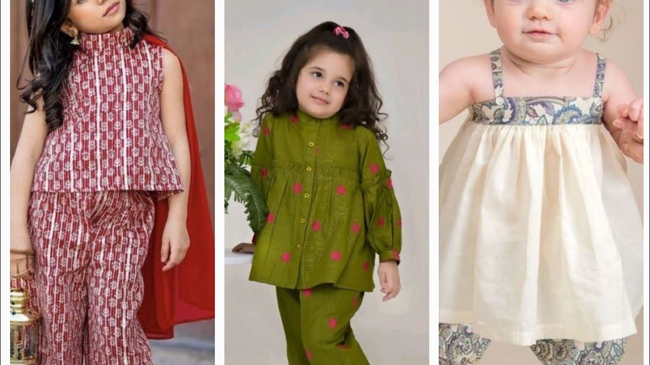 Baby girls dress design / summer dress design for girls / simple frock dress / Lawn dress design