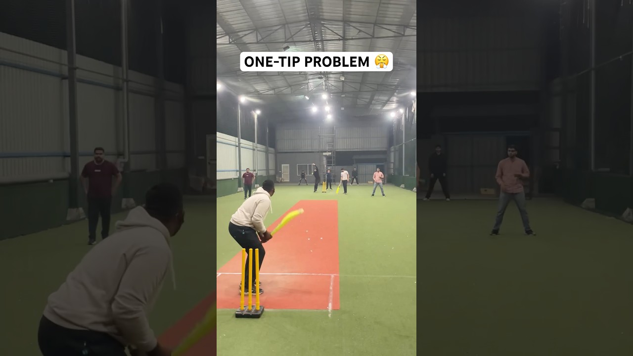 One-Tip Problem 😱 Box Cricket Thrills & Chills 🥶 #cricket #shorts #funny