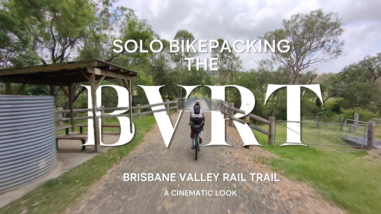 SOLO OVERNIGHT BIKEPACKING THE BVRT A CINEMATIC FLYOVER