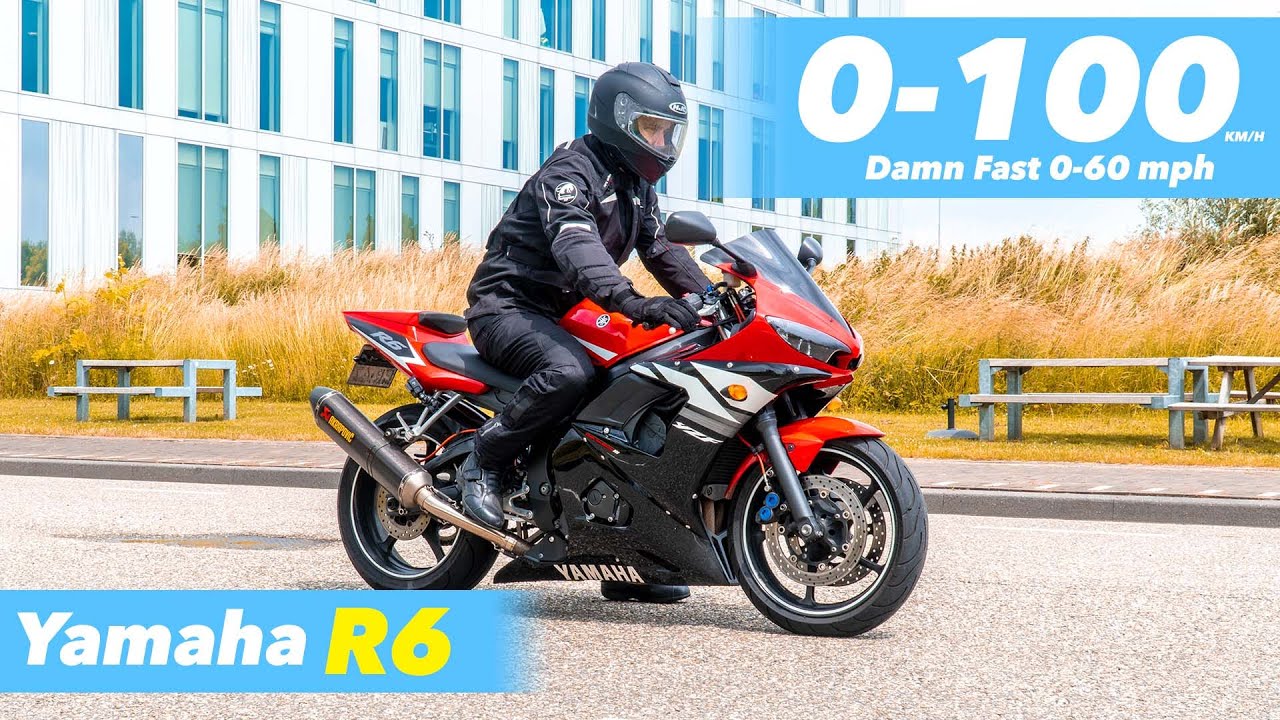 2003 YAMAHA YZF R6 Разгон 0-100 (БЕЗУМНЫЙ ЗВУК АКРАПОВИЧА)🔥