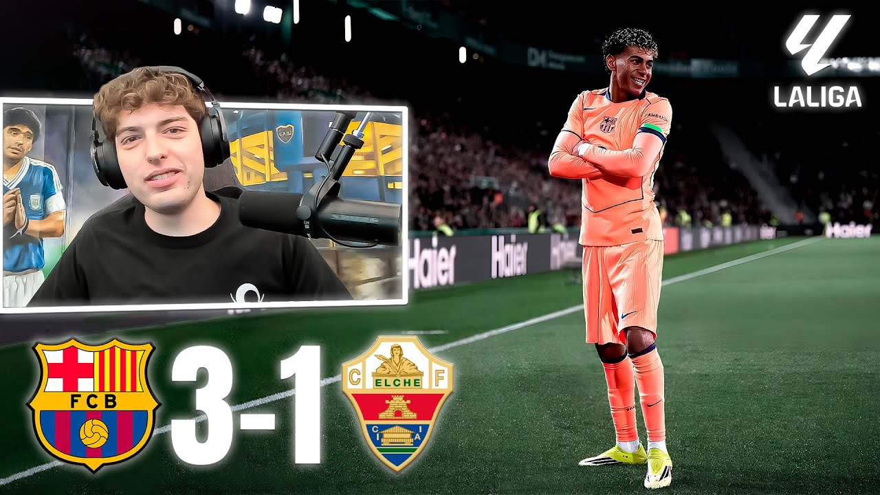DAVOO XENEIZE REACCIONA FC BARCELONA 3 - 1 ELCHE | LALIGA 2025/2026