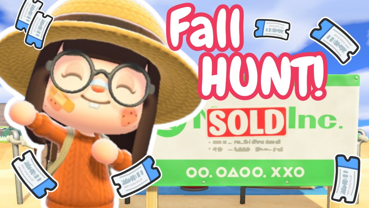 Villager hunting for my NEW FALL ISLAND!