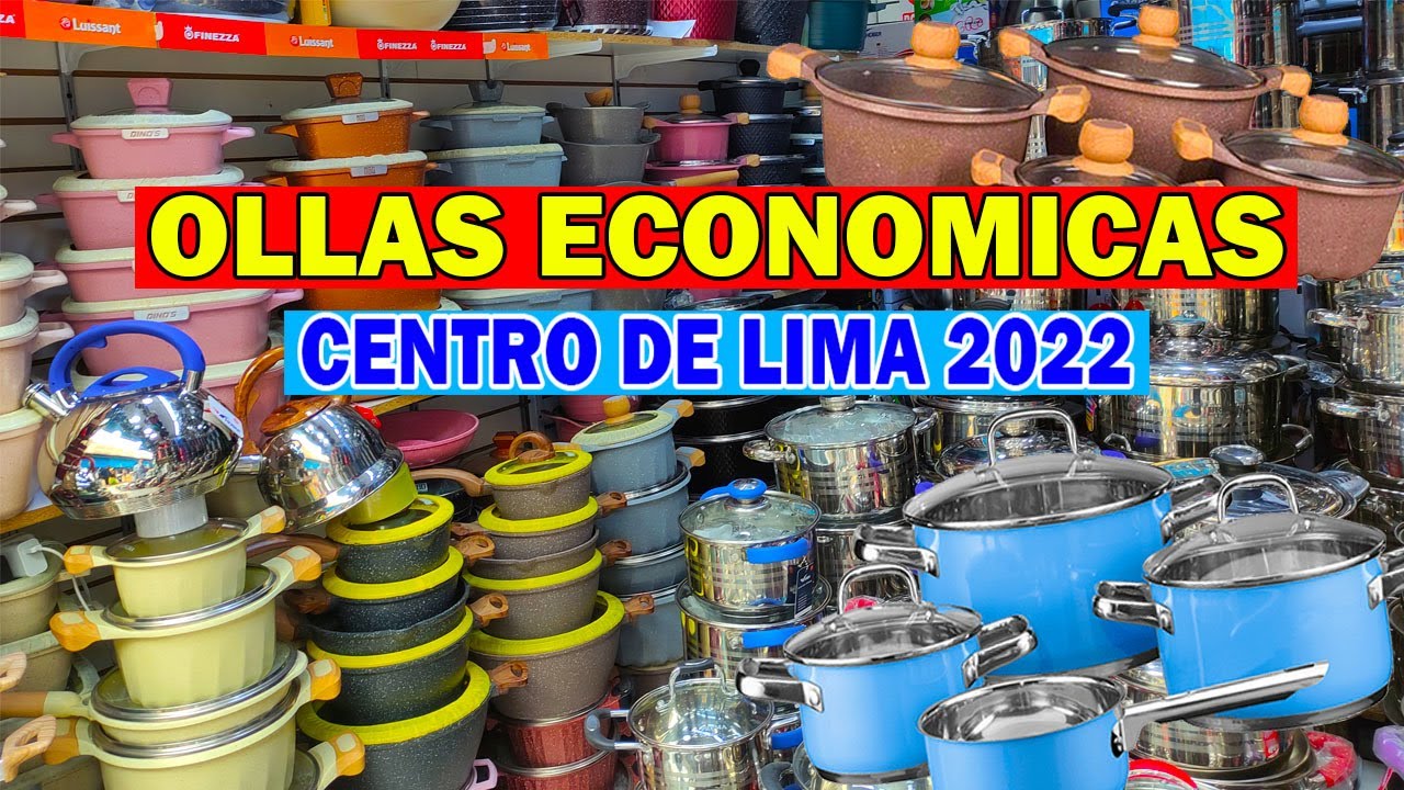 OLLAS ECONOMICAS DEL CENTRO DE LIMA - GALERIA LA ZONA - MESA REDONDA
