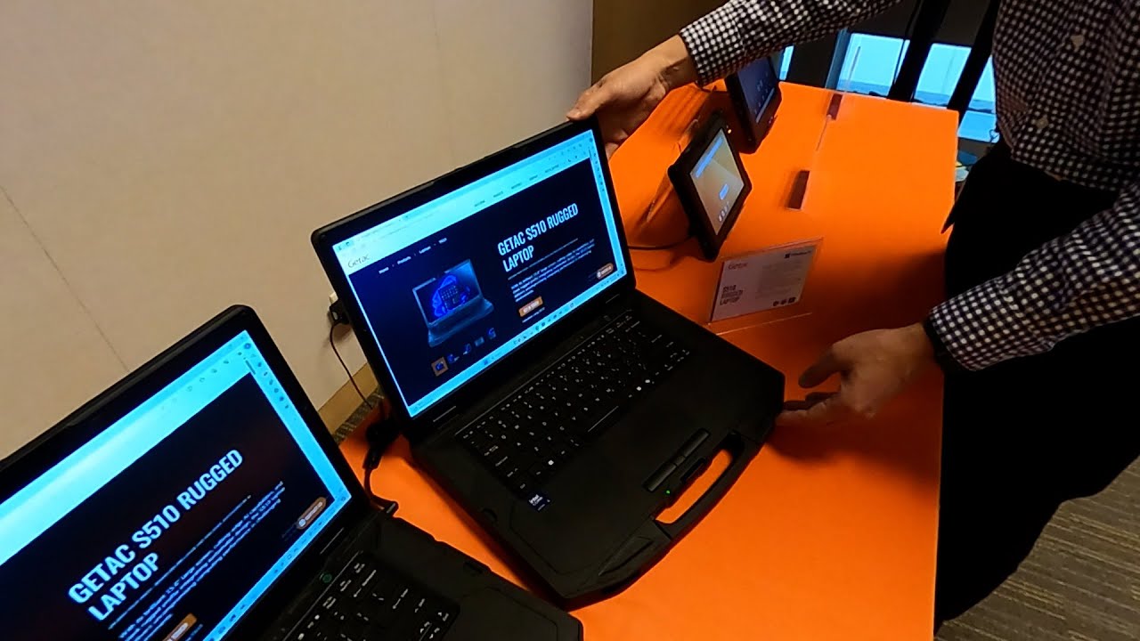Getac Ruggedised Laptop and Ai Demo