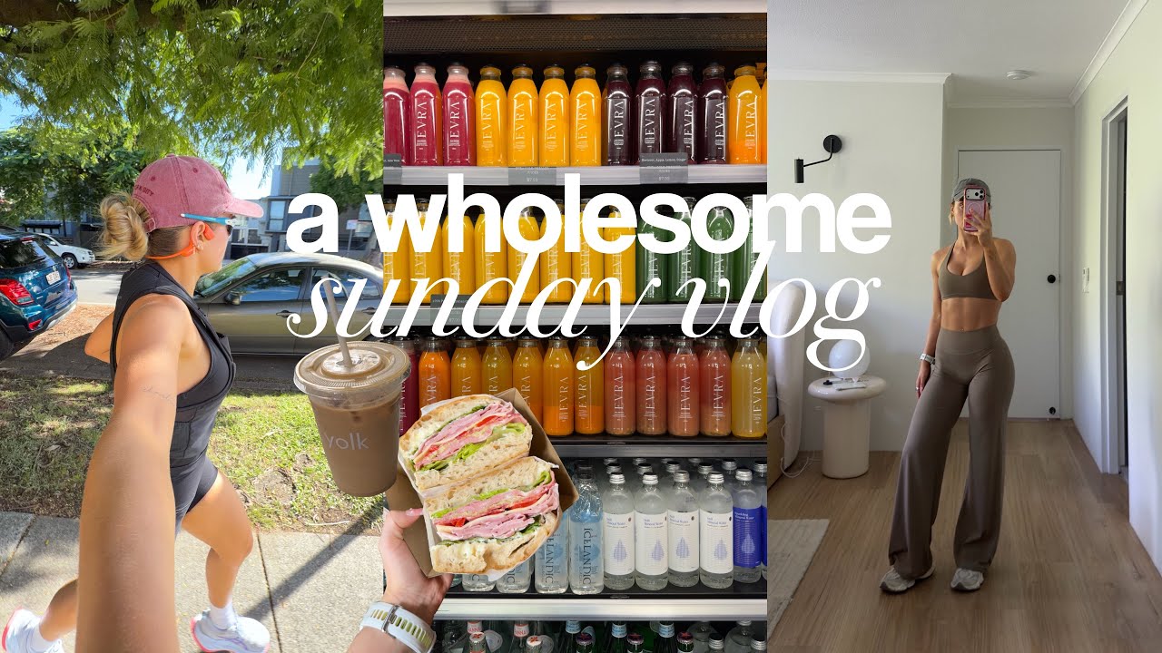 a wholesome sunday [vlog] back to running(ish), brunch date, diy lash tint, homemade pizza & mafs
