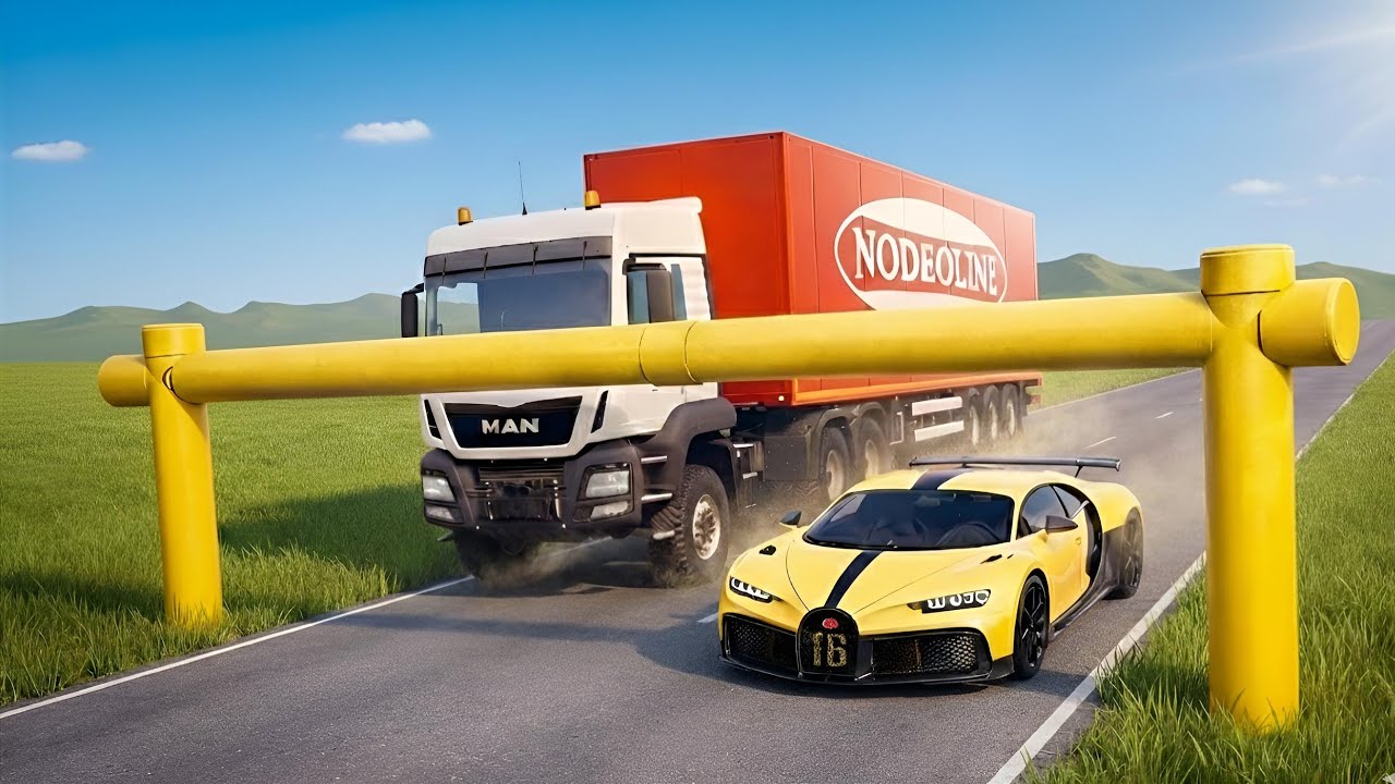 Super Cars vs Low Pipes Challenge in BeamNG Drive [Ep #1]