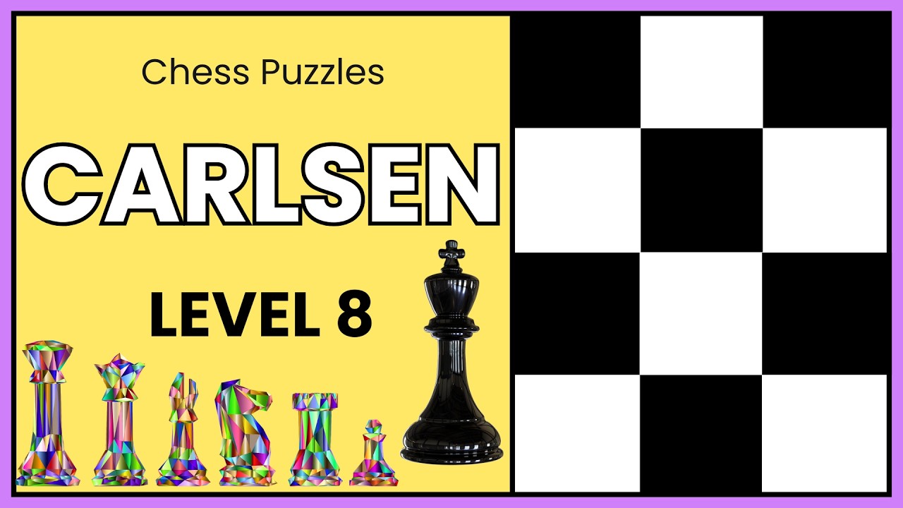 Magnus Carlsen: 2, 3 Brilliant Moves in a Row! (Level 8)