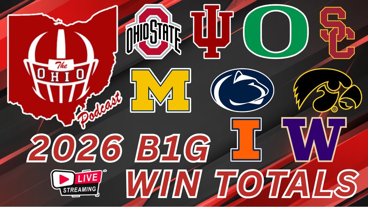 2026 BIG TEN WIN TOTALS - The OHIO Podcast