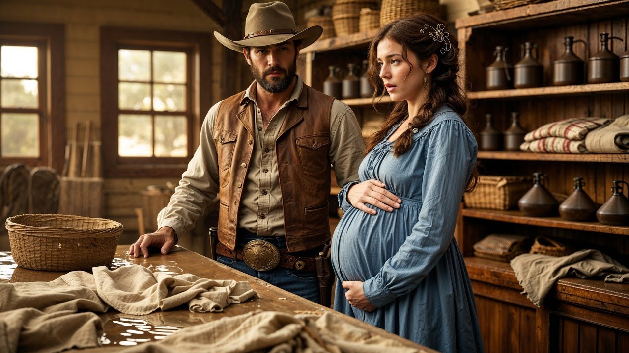 Her Water Broke At The General Store, The Cowboy Cleared The Counter And Talked Her Through It