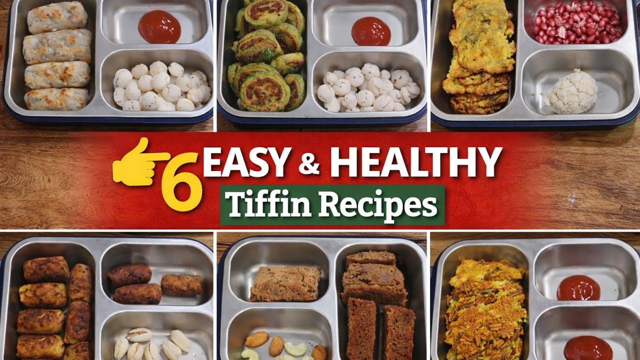 Tiffin ideas for kids| Lunch Box ideas for kids| tifin recipes🍱 5 मिनट में 4 हेल्थी टिफिन रेसिपी 🎒