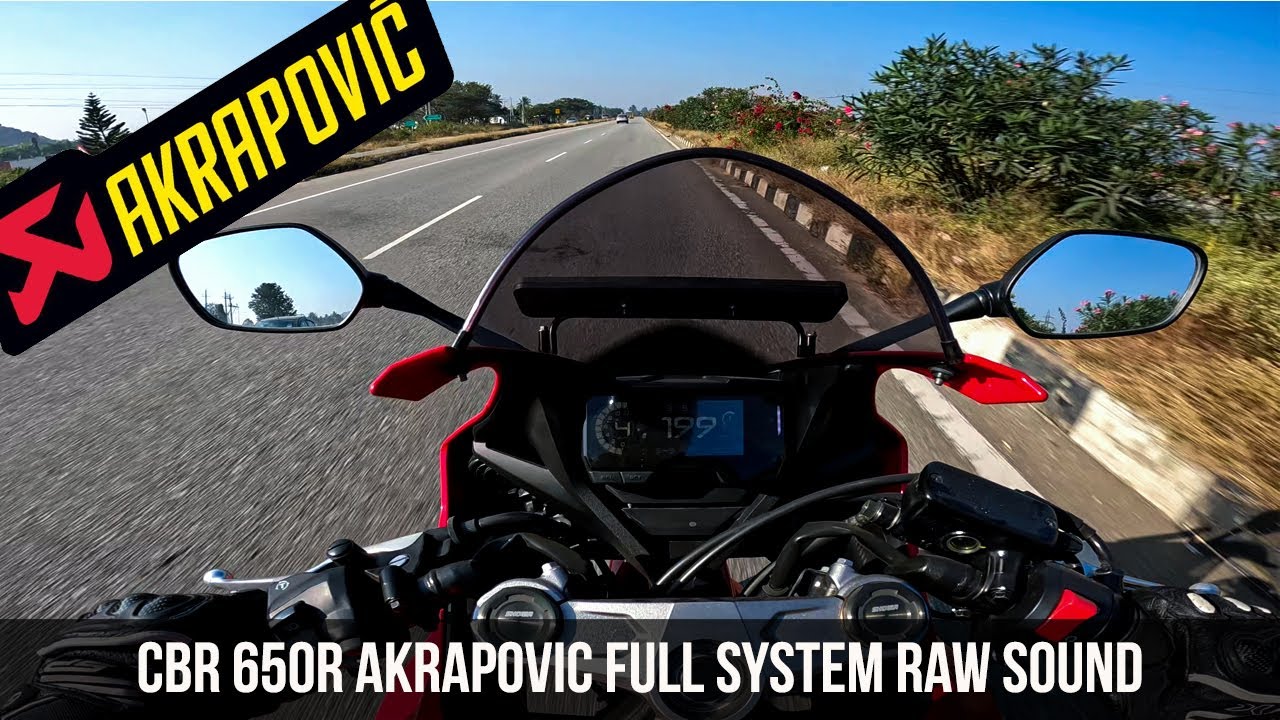 CBR 650R Akrapovic Pure Riding Sound