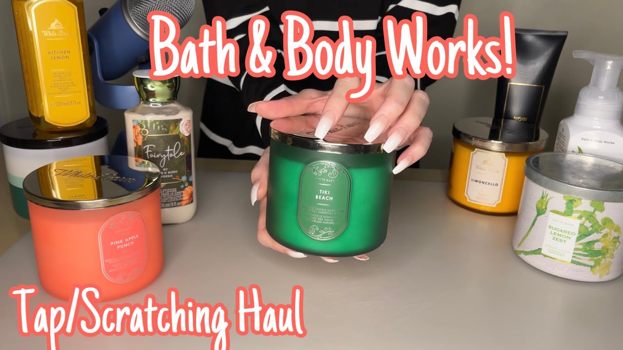 ASMR * $100 Bath & Body Works Haul!!! * Tapping & Scratching * No Talking * ASMRVilla