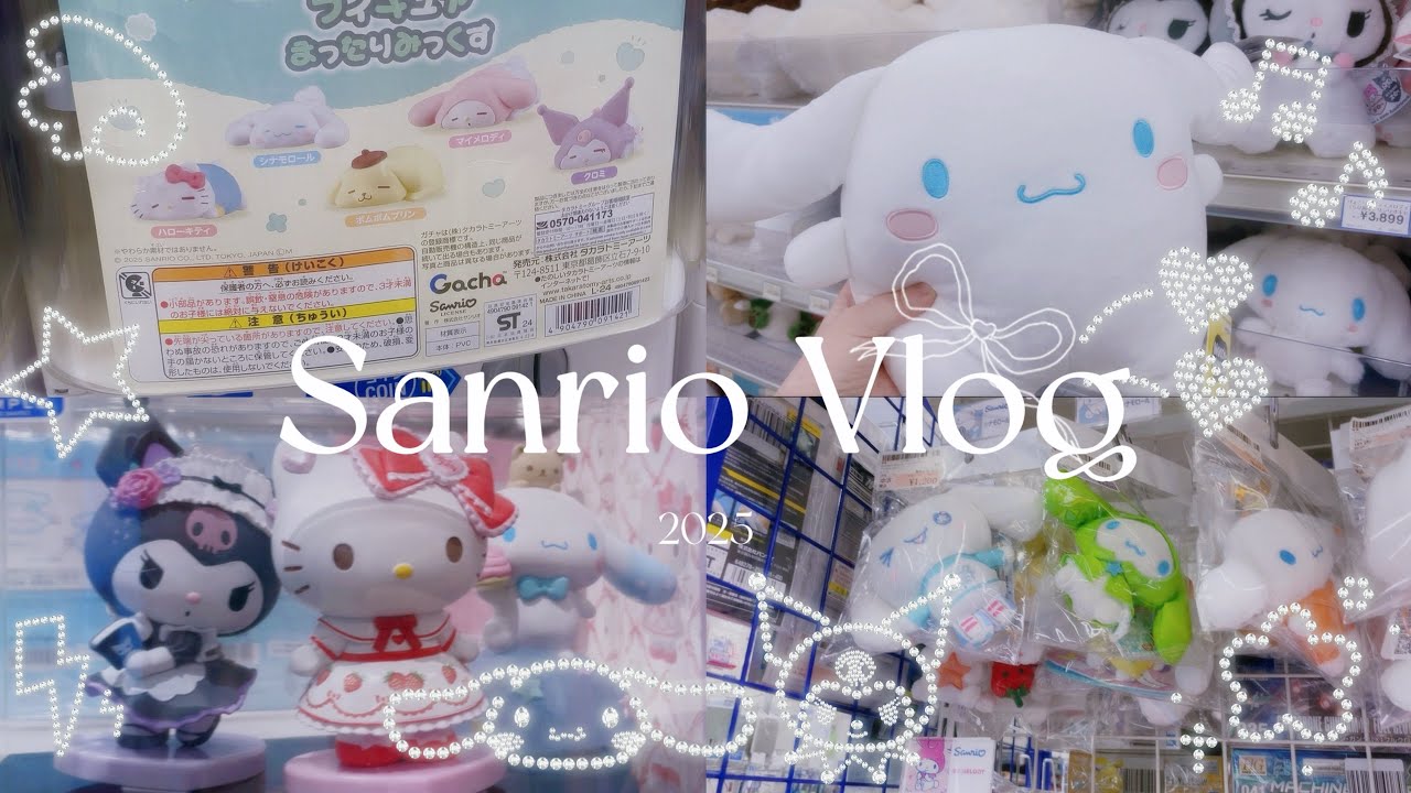 SANRIO SHOPPING SPREE in JAPAN! 🎀 Gacha, Claw Machines & Thrift Finds