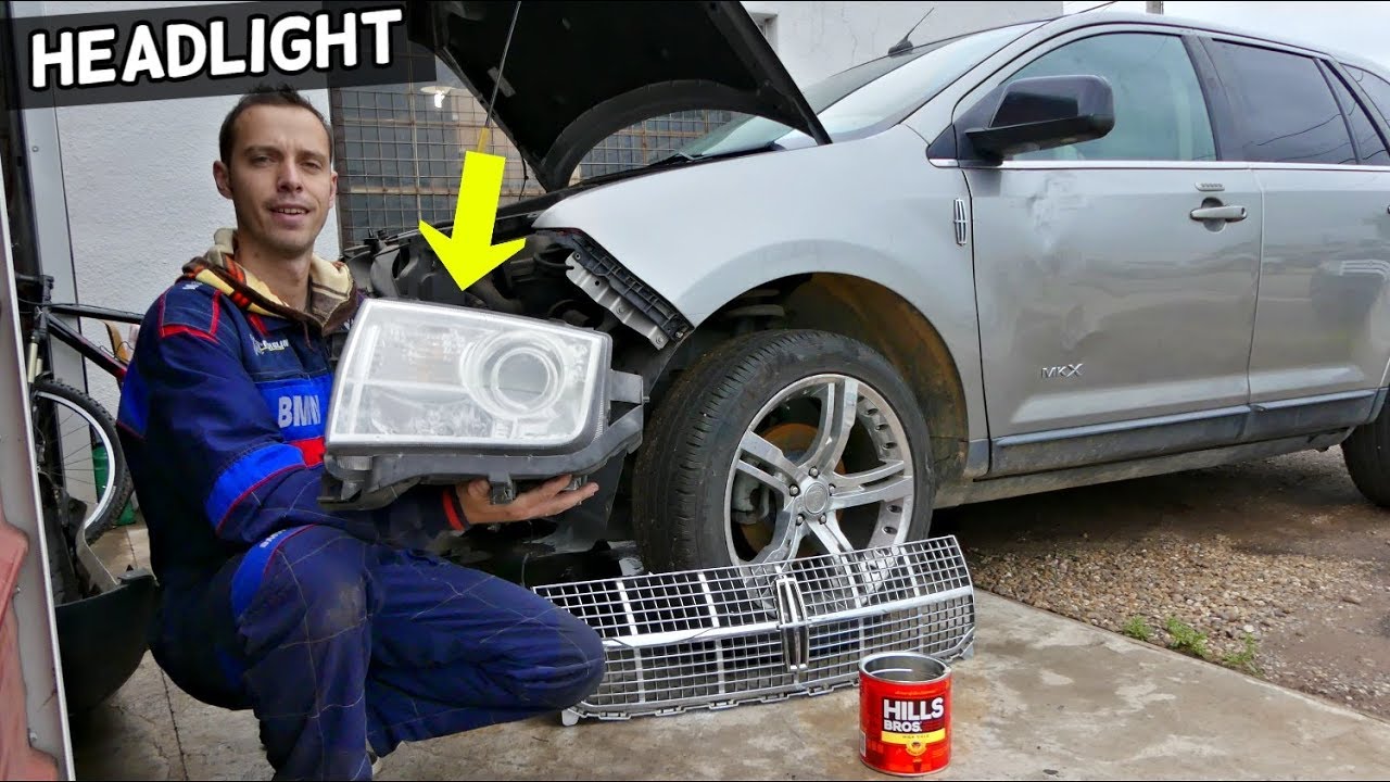 LINCOLN MKX HEADLIGHT REPLACEMENT REMOVAL. HEADLIGHT ASSEMBLY