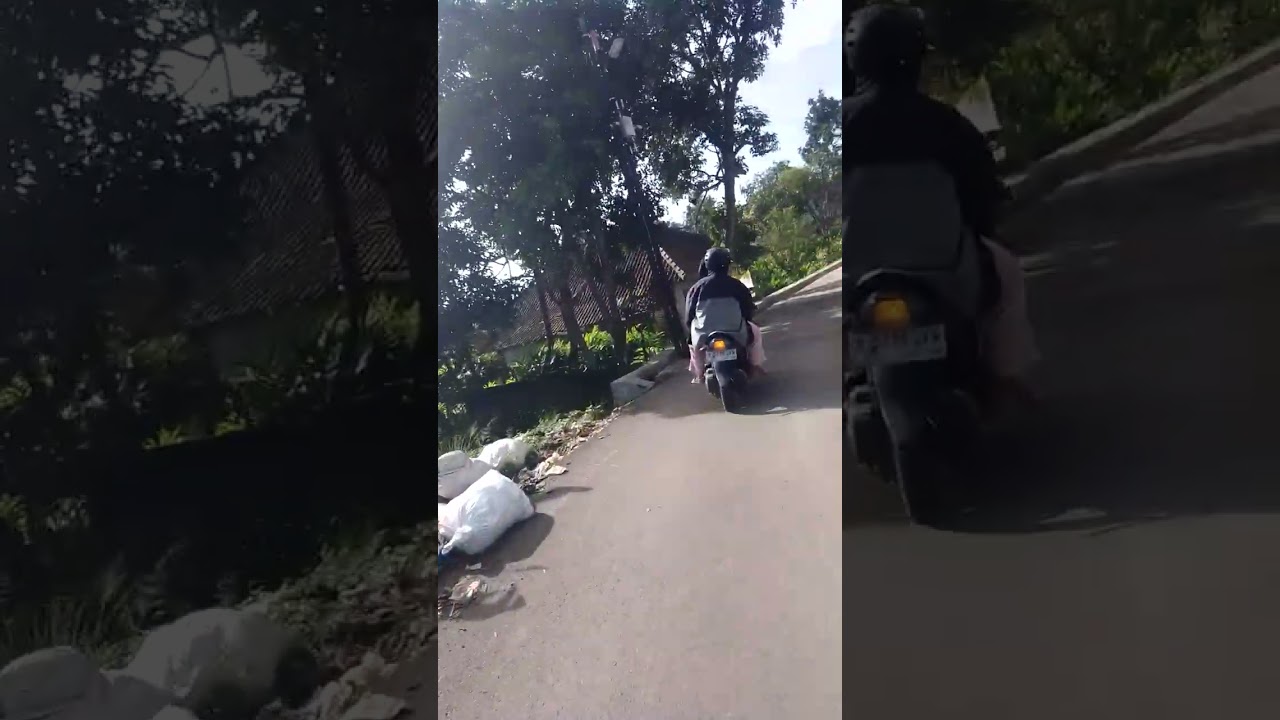 Jalan2 desa di garut udah mulai bagus nihh    view nya indah juga