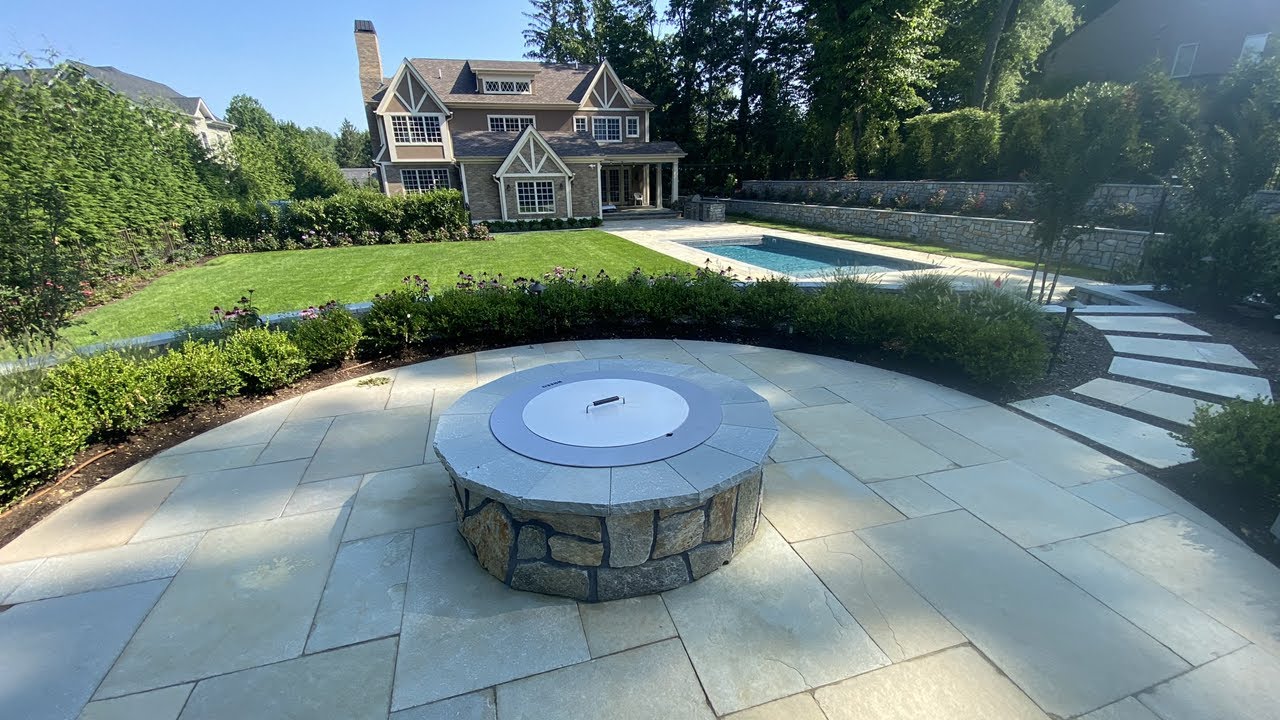 Limestone Rustic Patio And Pool