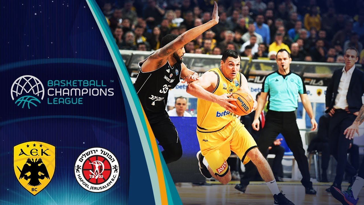AEK v Hapoel Jerusalem - Full Game - Basketball Champions League 2019-20