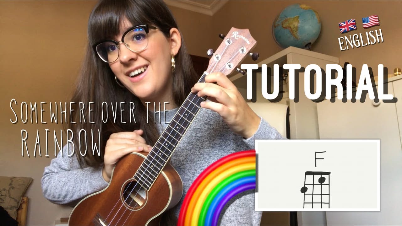 Ukelele Tutorial of Somewhere Over the Rainbow (in English)