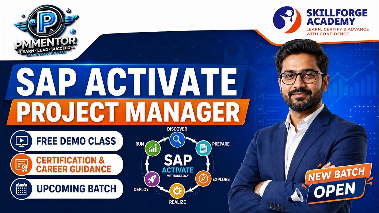 SAP Activate Project Manager Training | Free Demo Class | Certification & Career Guidance