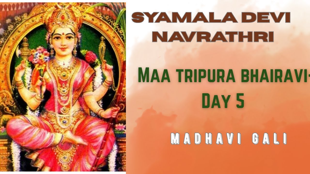 SYAMALA NAVRATHRI_DAY  5 TRIPURA BHAIRAVI BY MONIKA