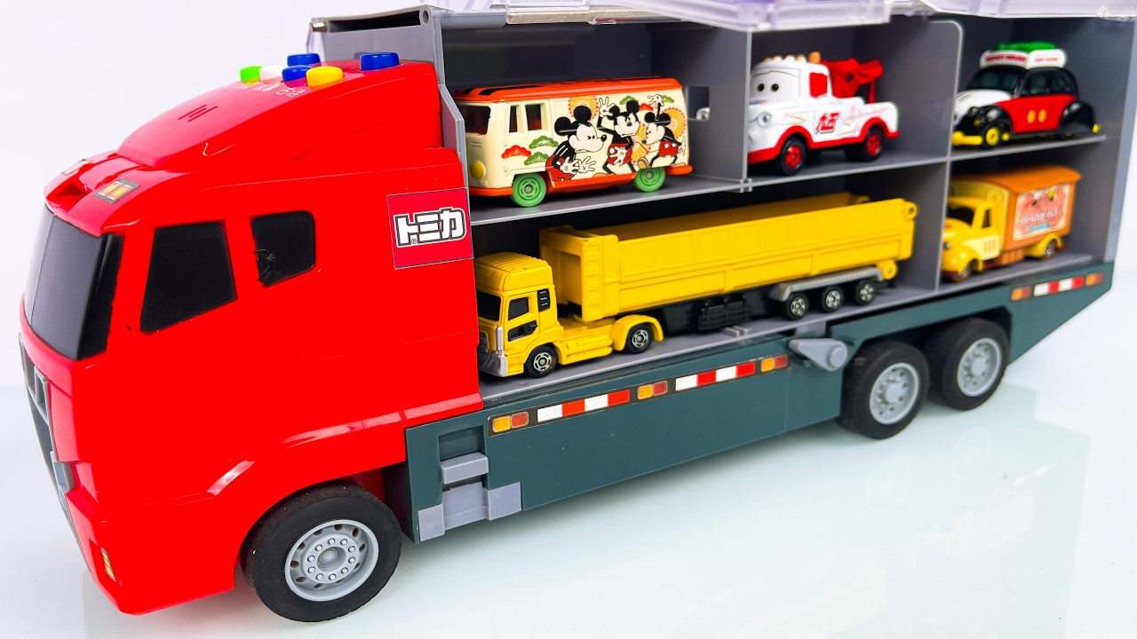 トミカ☆世界の高級な車のミニカーを開封してコンボイへ収納！ホンダ スプランキもある☆Tomica 