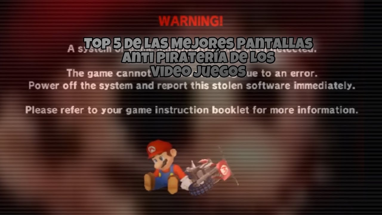 Top 5 Mejores Pantallas Anti Piratería De los Videojuegos.         (en mi opinión)