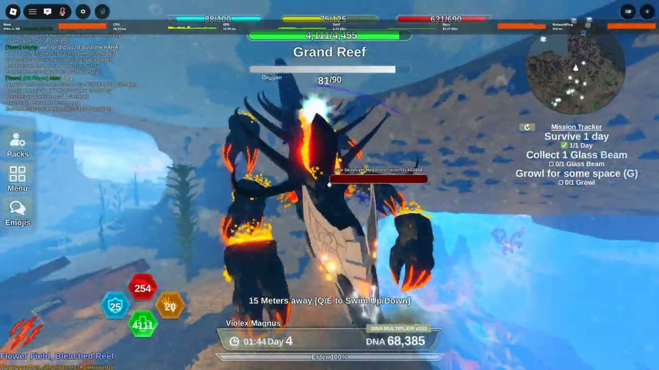 Roblox Dinosaur Simulator War against Bense