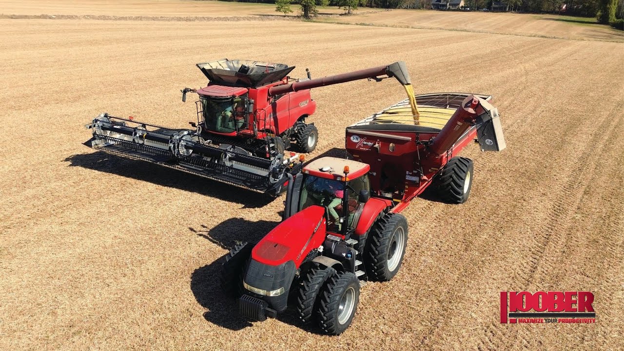 Holloway Brothers Case IH 7160 Combine Soybean Harvest