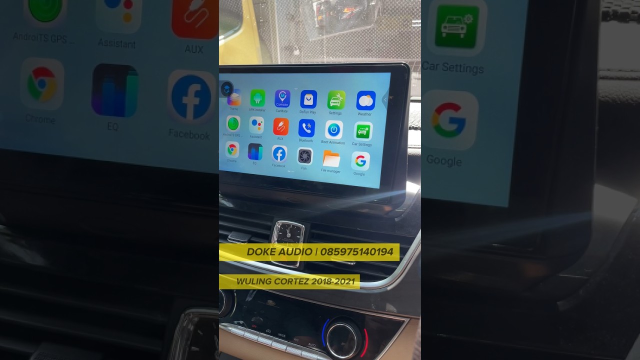PASANG HEADUNIT ANDROID DIMOBIL WULING CORTEZ DAN BAS KOLONG 