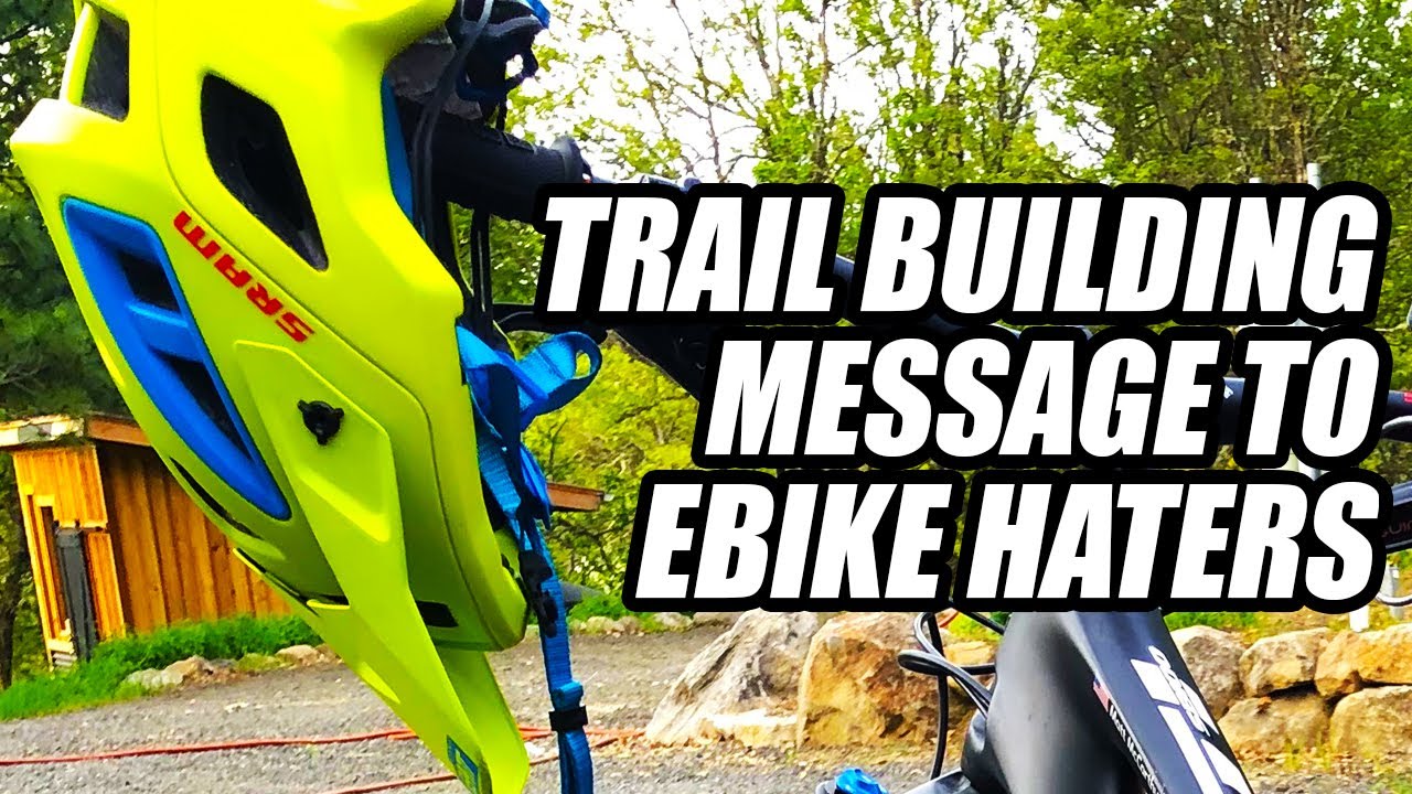SPECIAL MESSAGE FOR EBIKE HATERS! // MAKING A BRIDGE OVER CULVERT, TRAIL BUILD SERIES.
