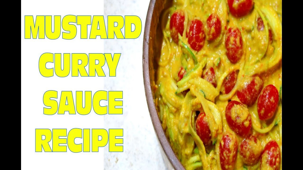 Mustard Curry Sauce Recipe - Raw Vegan Dinner Idea