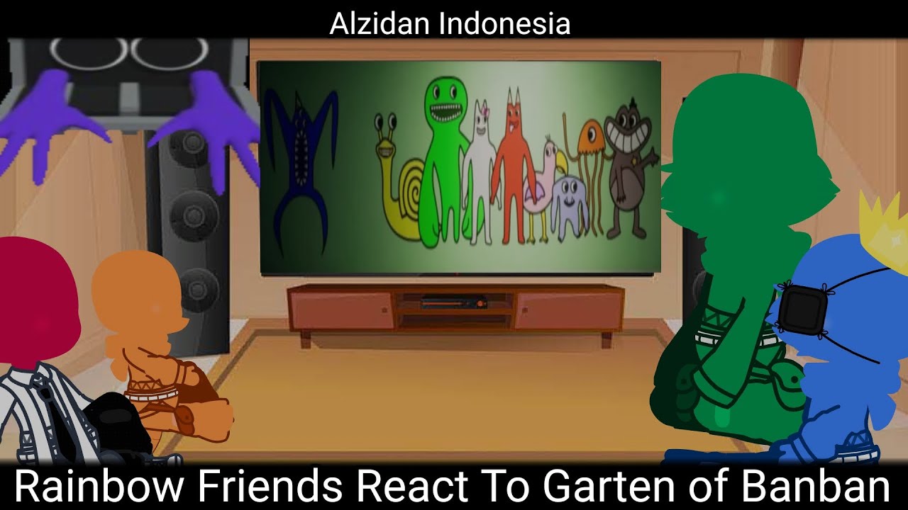 The Rainbow Friends React To Garten Of Banban - ☆
