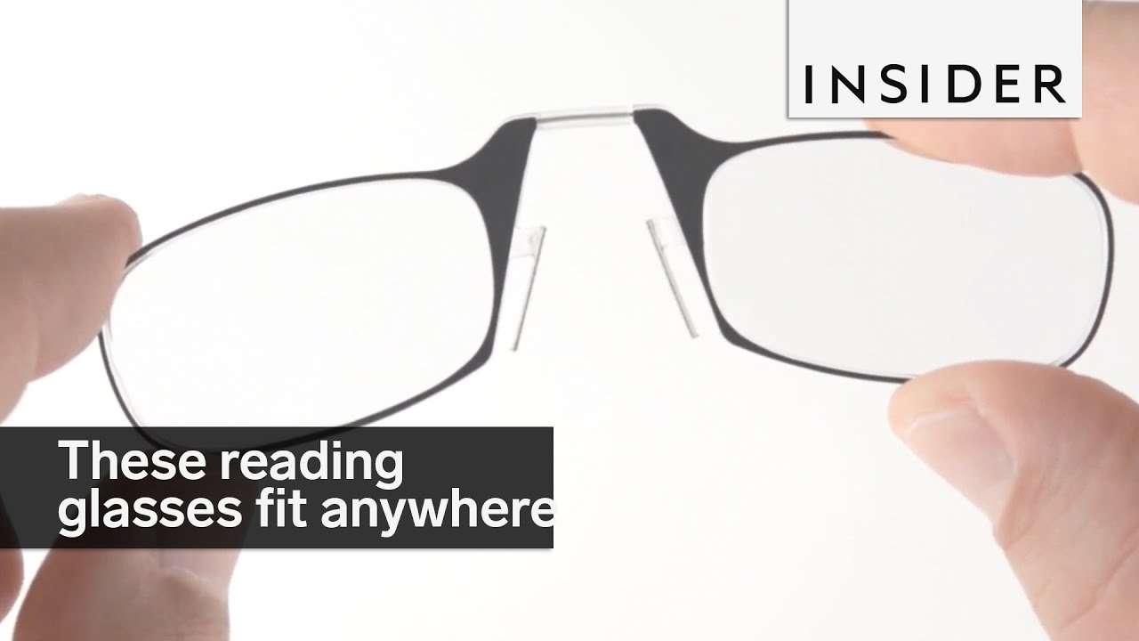 These reading glasses fit anywhere