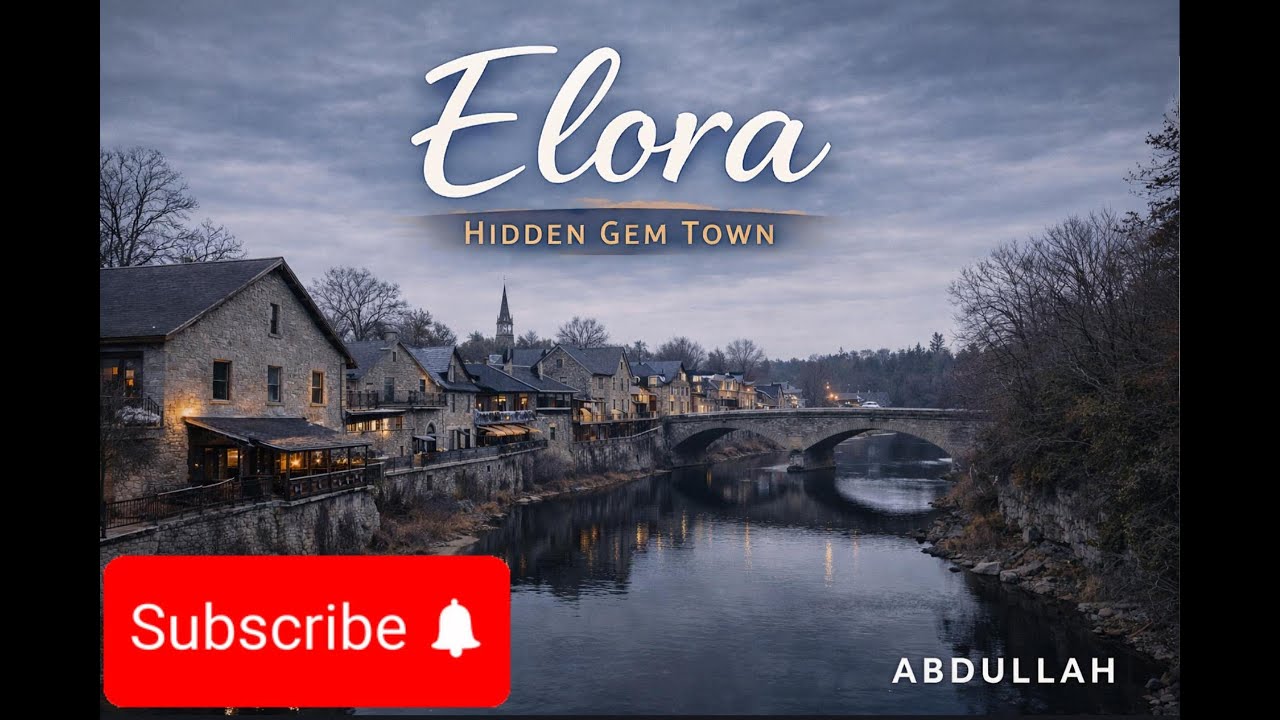 Exploring Elora | Calm Winter Town Walk