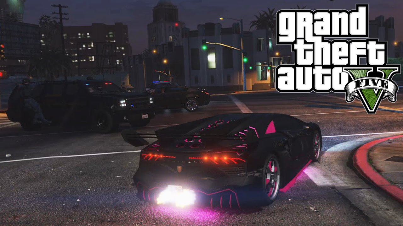 GTA V - Midnight Police Chase