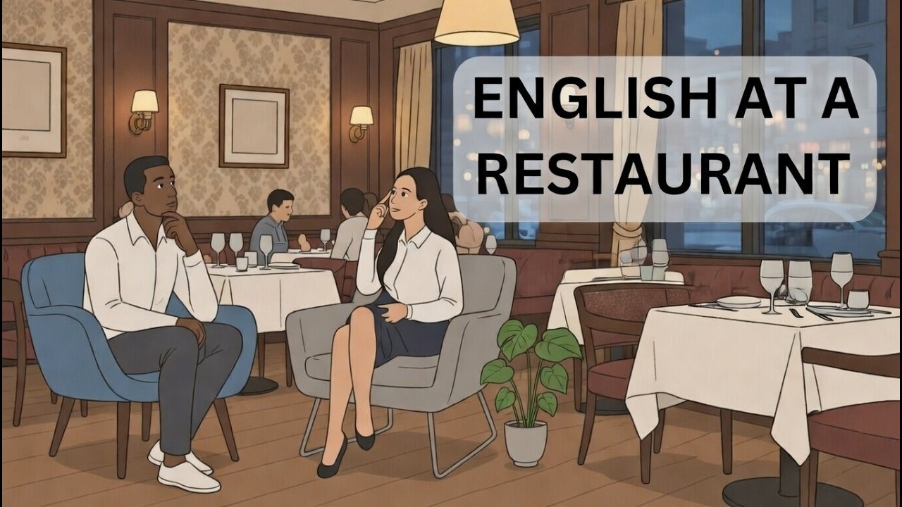 Ordering Food in English | Restaurant Conversation Practice        #EnglishConversation#Englishfood
