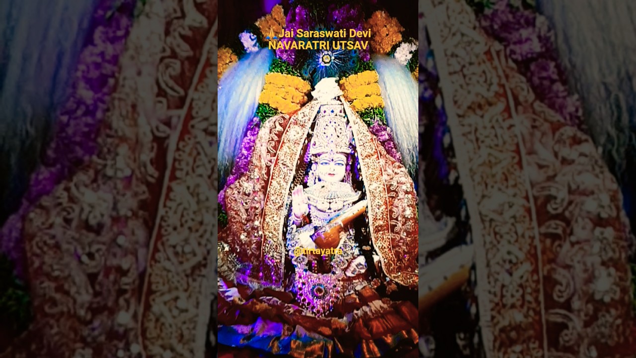 Happy Navaratri D8🙏Jai Saraswati #dasara #navaratri #saraswati #durga #tirtayatra &lrm;⁨@tirtayatra⁩&nbsp;