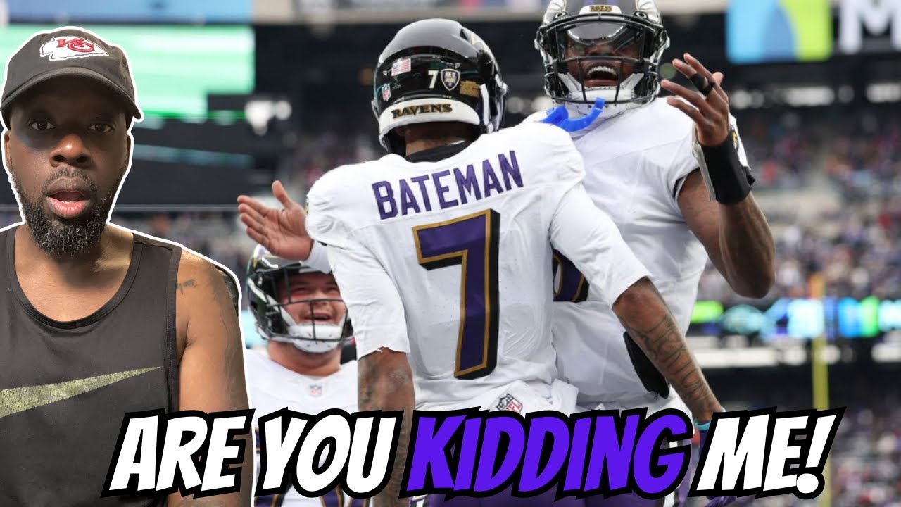 CHIEFS FAN REACTS TO! Baltimore Ravens vs. New York Giants Game Highlights!!