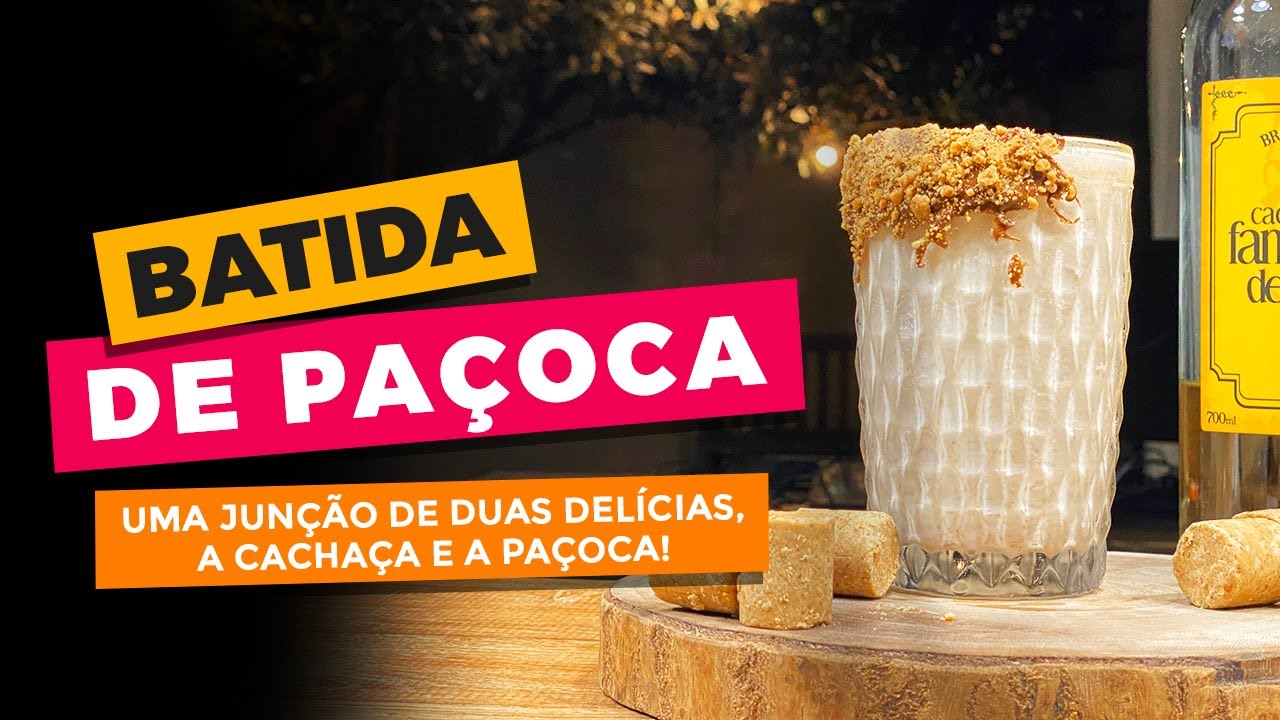 Batida de Pa&ccedil;oca com Cacha&ccedil;a 😍