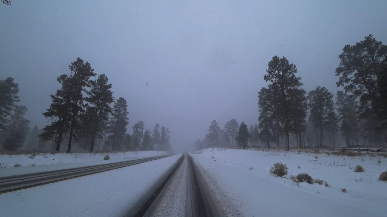 Williams to Grand Canyon National Park scenic drive 4k