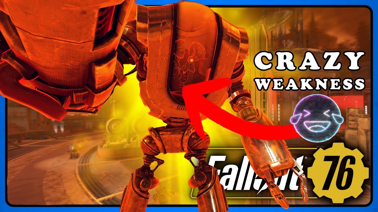 Fallout 76: Neurological Warfare Goliath Robot Boss Has Crazy Weakness 😂🤣 Dead in Seconds!