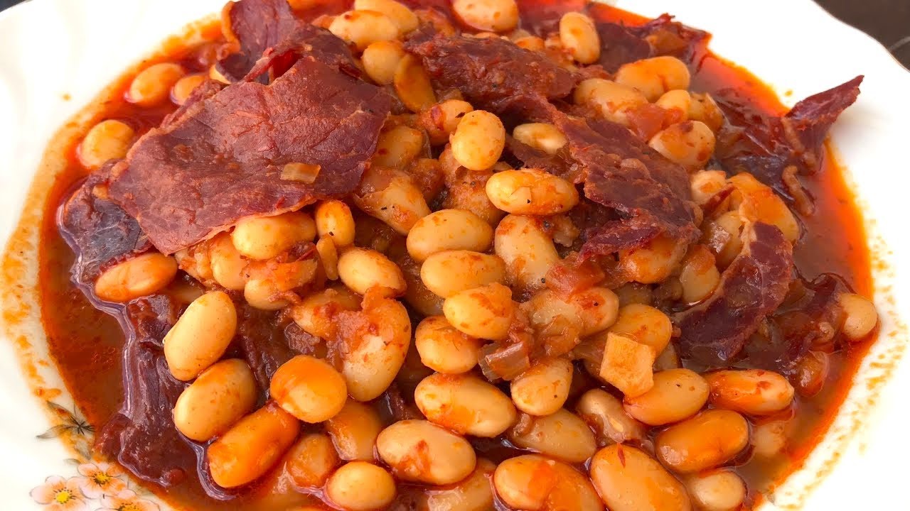 How to make white beans with pastrami - White beans recipe with pastrami - Pastrami recipes