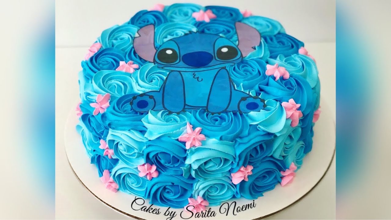 Como decorar un pastel Lilo y stitch | How to decorate a cake lilo and stitch