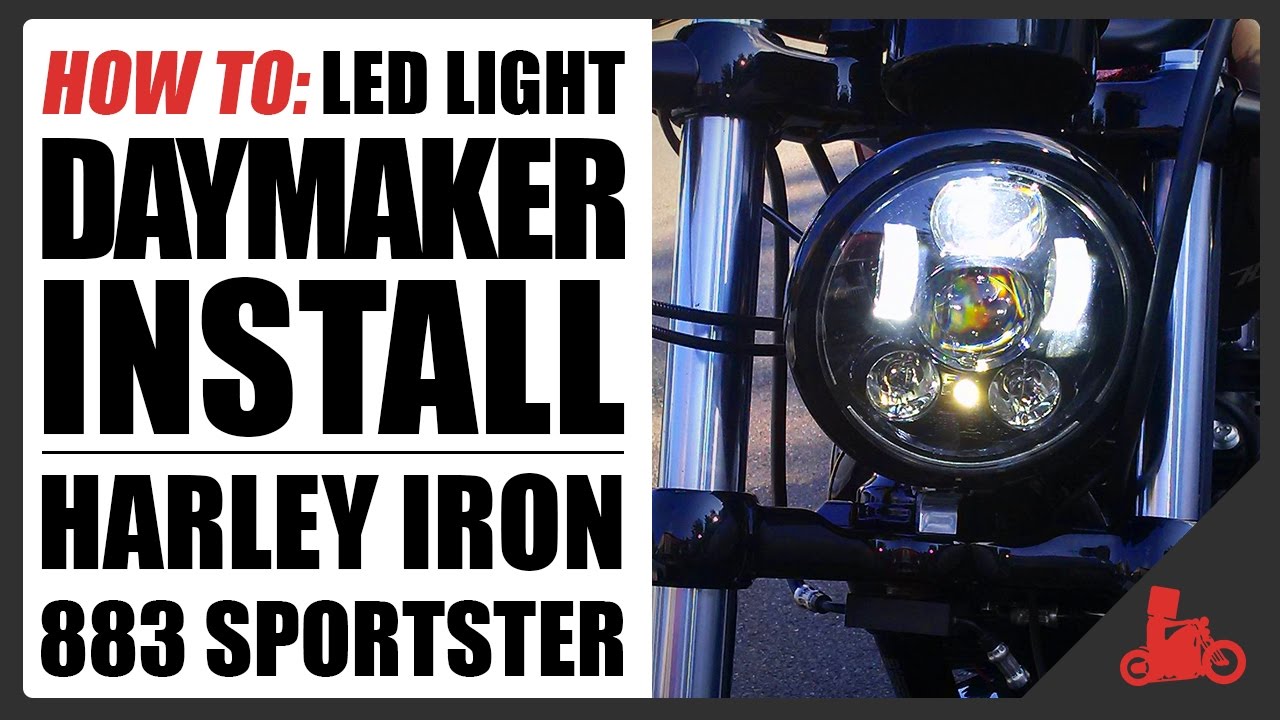 HOW TO: Daymaker LED Style Headlight Install - Harley Sportster