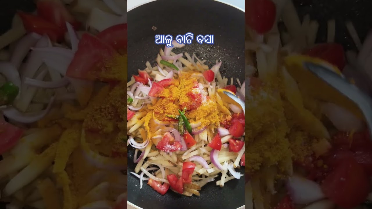 aloo bati basa# viral #food cooking video
