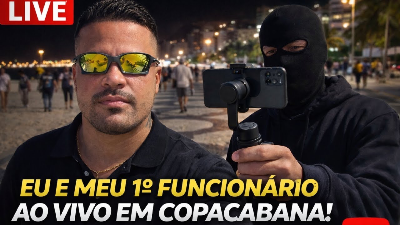 🔴 AO VIVO COPACABANA À NOITE: ESTREIA DO MEU 1º FUNCIONÁRIO!